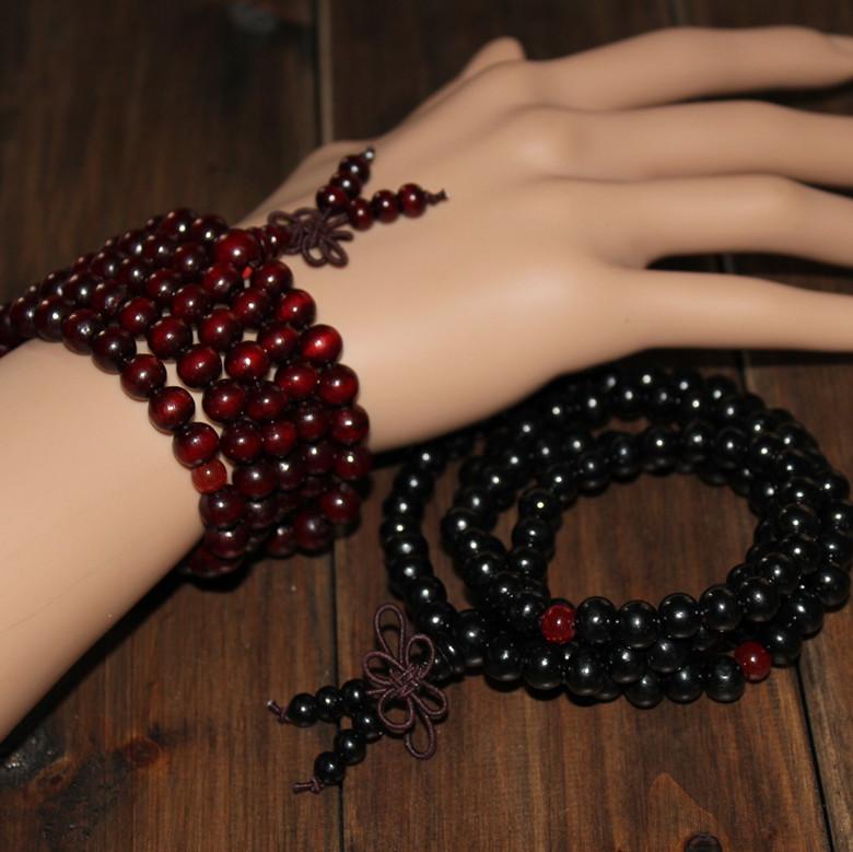 1pc/pack Imitation Sandalwood Beads Temperament Unisex Bracelet