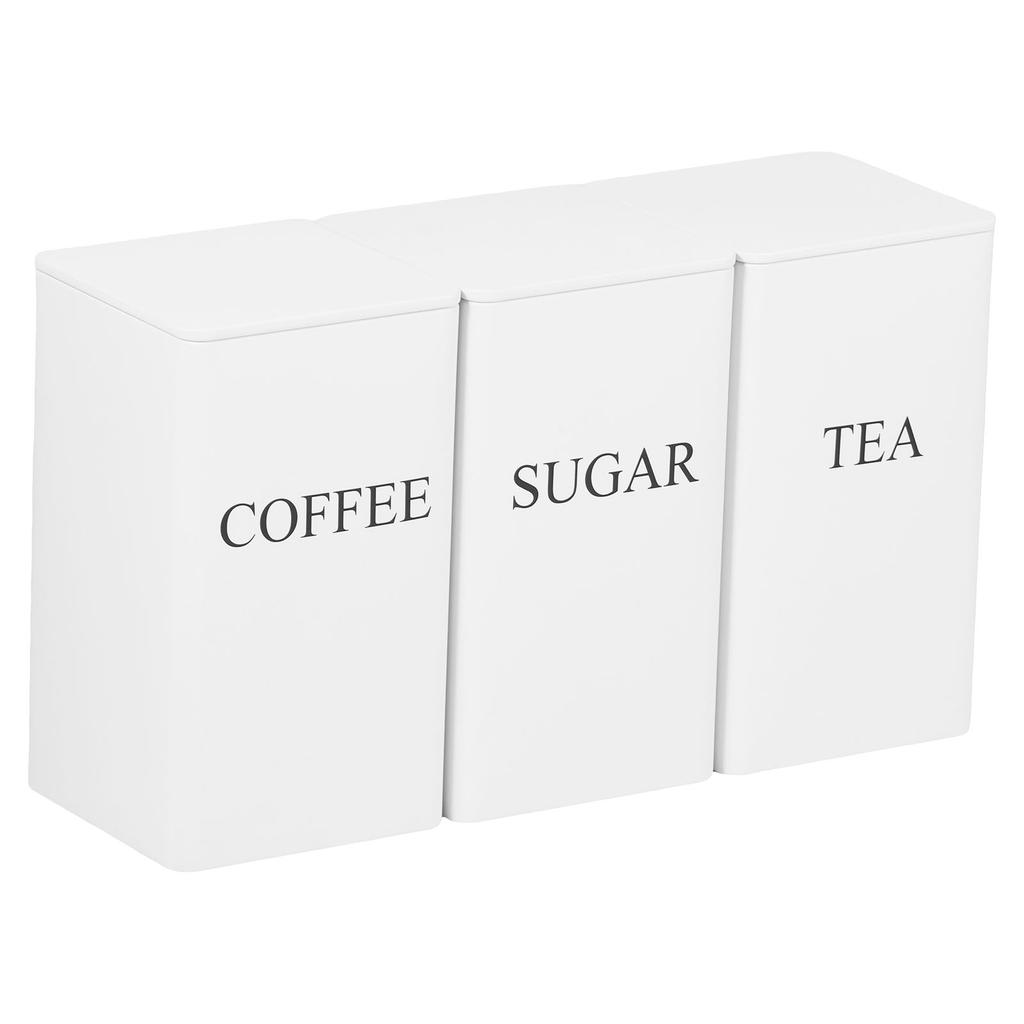 3 шт. 1 л контейнеры для хранения кофейных зерен, чай, сахар, вакуумные банки, канистры, металлическая кухонная банка для сливок, декоративная крышка