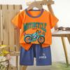 Children's Casual Short-sleeved Summer Cotton T-shirt Set for Boys and Girls