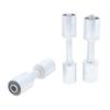 Straight Aluminum Beadlock Splice Fitting 3 Available Sizes #6 #8 #10 for Auto A/C Reduced Barrier Hose Retrofit