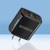 Двойное зарядное устройство USB 36 Вт Quick Charge 3.0 Быстрая зарядка QC 3.0 Адаптер зарядного устройства для мобильного телефона для iPhone Samsung Xiaomi EU/US Plug
