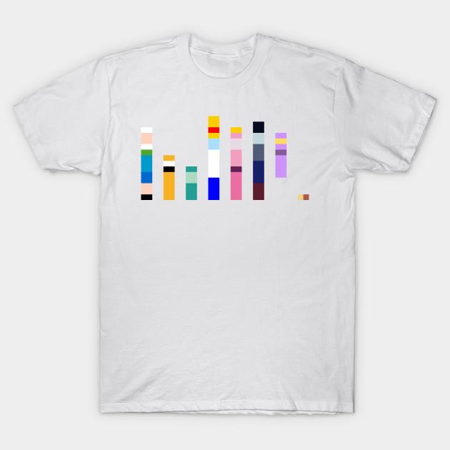 Asian Size Men Black Print T-shirt Characters Of Adventure Time Barcode No-Cut Heat Transfer Print Cotton Tshirt