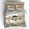 Whimsical cat garden. Bedding sets Duvet covers Pillowcases(1* Duvet Cover 2* Pillowcases without duvet insert)