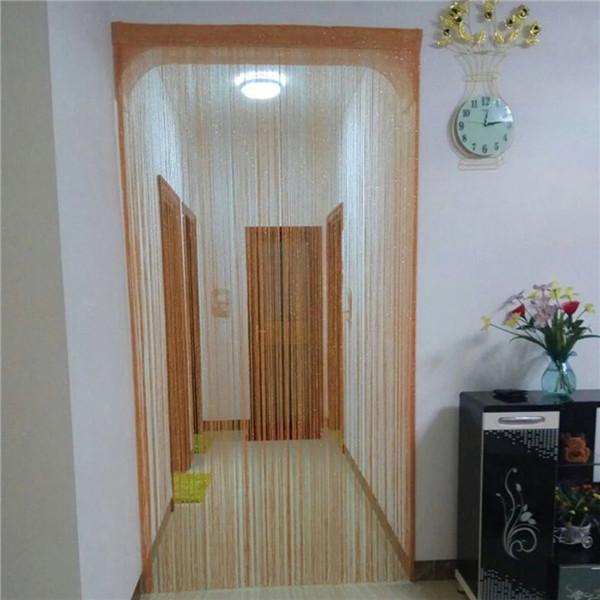 String Curtain Shiny Tassel Line Curtains Window Door Divider Drape Living Room Decor Valance Glitter Door String Curtain