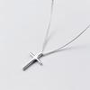 Cross Pendant Simple 925 Sterling Silver Clavicle Chain Fresh Wild Temperament Personality Female Necklace