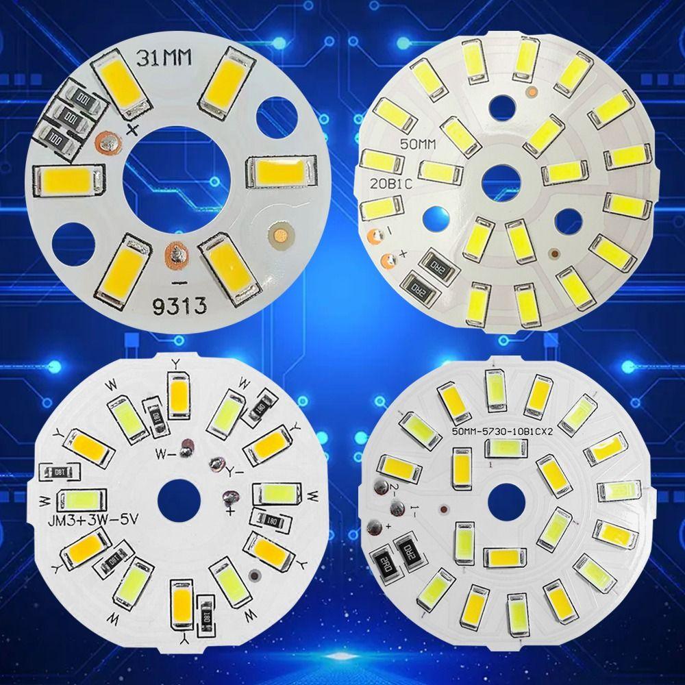 5PCS Round LED Source Chip 3W 5W 10W Light Beads New Light-Emitting Diode  Office