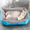 Rectangle Fluffy Dog Bed Washable Plush Pet Bed with Bolster Neck Support Comfy Warm Puppy Bed for Indoor Cats Small Medium Dogs