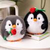Милая кукла-пингвин, детская кукла, маленькая тряпичная кукла, плюшевая игрушка, имитация розы, подарок