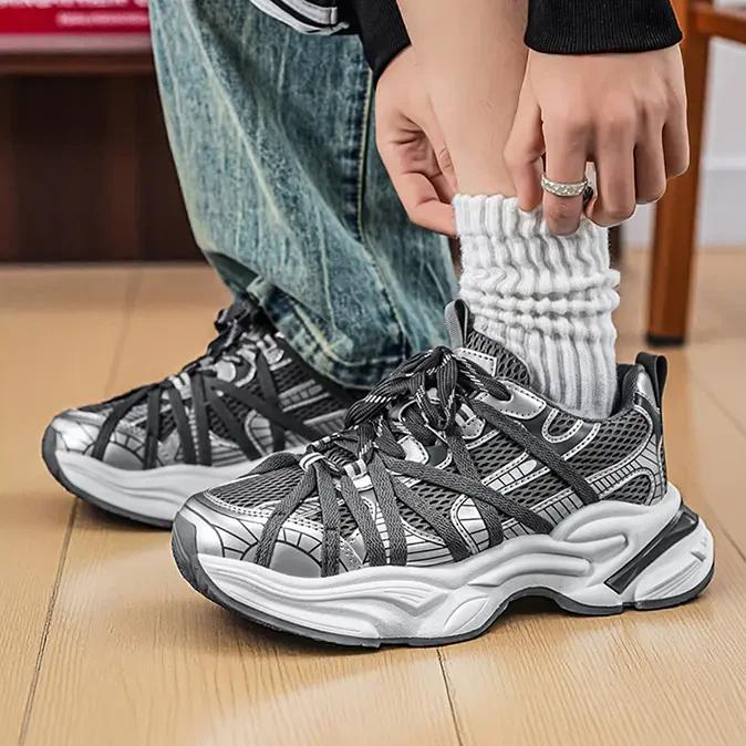 Four-season Best-selling Breathable Mesh Sole Sports Casual Running Shoes Old Man Shoes Size 39-44