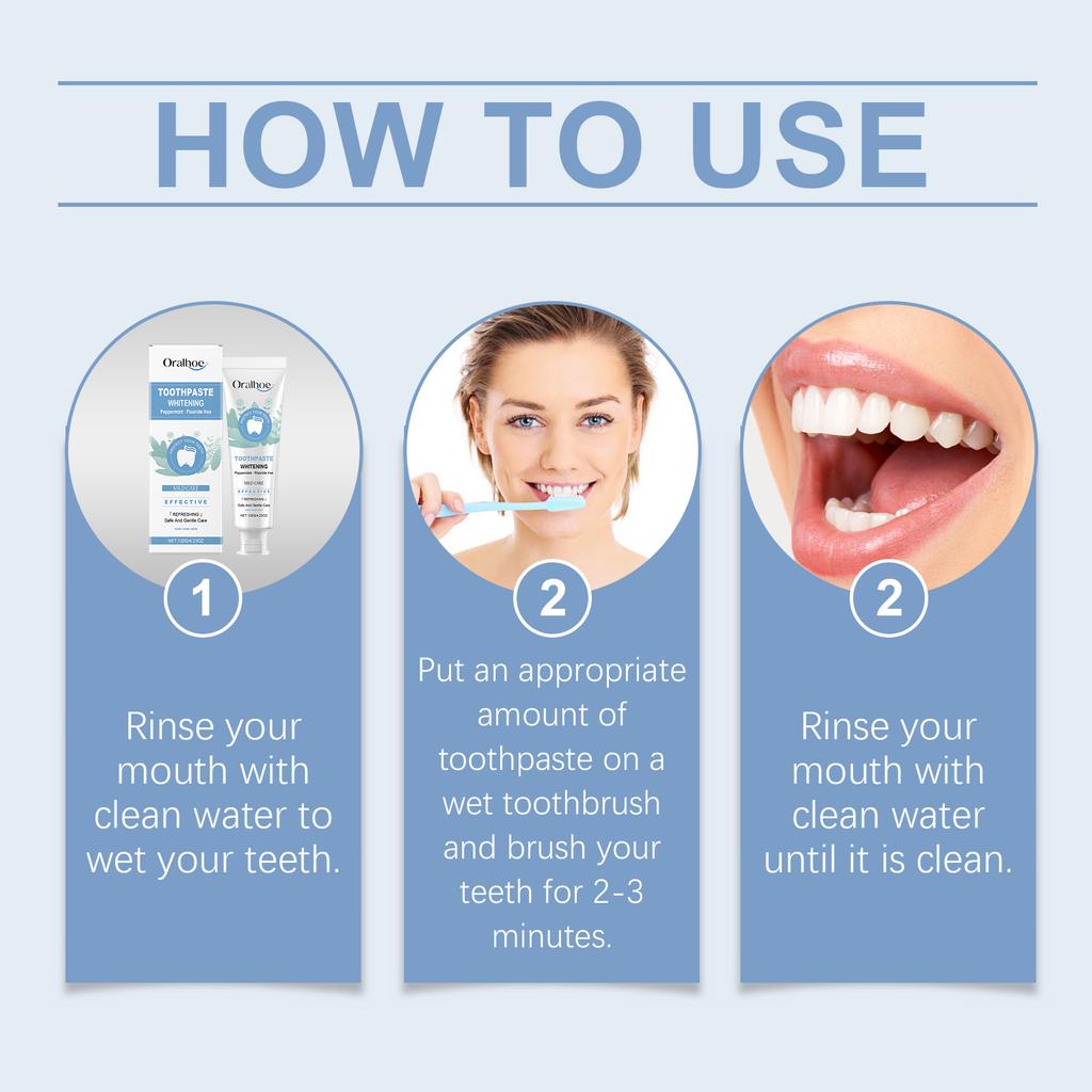 Mint Toothpaste For Gentle Teeth Stain & Yellowing Care - Brighten Shine, Daily Oral Hygiene With Long-Lasting Freshness