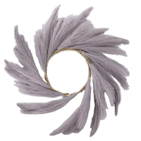 Simulation Wreath Beautiful Realistic Looking Easy Maintenance Simulation Wreath Simulation Pampas Grass Wreath Hanging Ornament