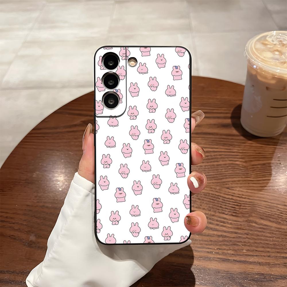 A-Asamimichan Милый Чехол-Кролик для Телефона Samsung S24 Ultra S25 S23 Fe S22 S20 S21 Plus Galaxy A54 A34 A53 A16