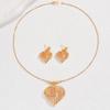 BLINGBAY Women's Jewelry Set Sweet Ethnic Fashion Wedding Accessories Earrings Necklace Set Hyperbole Girls Heart Shape Modern Jewelry Gift