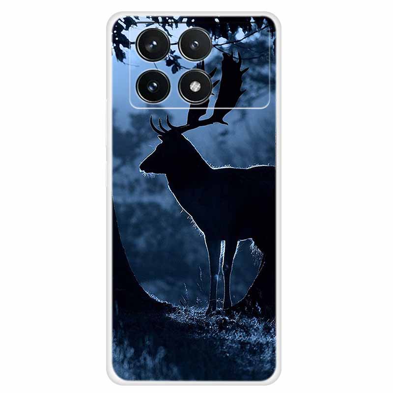 Clear Cover For Xiaomi Poco F6 Pro Case 2024 Paint Soft Silicone TPU Back Cases For Xiaomi Poco F6 Pro 5G Phone Cover Capa Coque