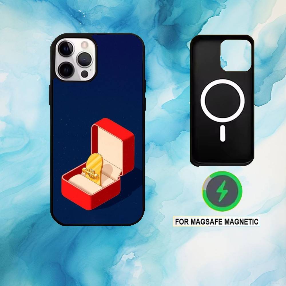 Skateboard Abstract Art Phone Case For iPhone17,16,15,14,13,12,11 Plus,Pro Max Magnetic For Magsafe Wireless Charging