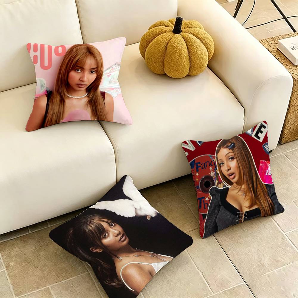 PinkpantheressS Capable of Love Square DoubleSided printed Pillow Case Bedroom Bedside Pillow Sofa Cushion Cover Gift