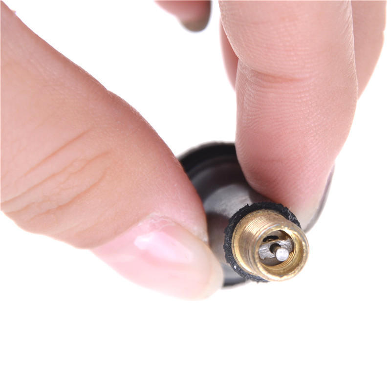 4 шт. Tr413 Snap-In для автомобильных шин, стержни клапанов для шин, короткие черные резиновые с колпачками