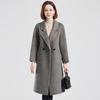 Fengmao Women's Double-Sided Wool Blend Mid-Length Coat