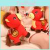 Плюшевая игрушка Лошадь Животное с мягким коротким ворсом для подарков на Лунный Новый год