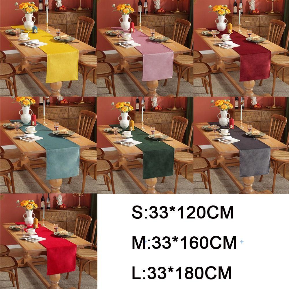 Vintage Velvet Table Runner American Style Table Cover Long Tablecloth Party Decor