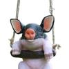 Висячая статуя животного в форме свиньи, пейзажный кулон, имитация смолы, фигурки-качели, уличные украшения