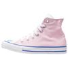 Chuck Taylor All Star Удобные Универсальные Высокие Кеды из Канваса Женские Кроссовки Розовые Белые 168187F