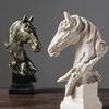Office Ornaments Home Decoration Living Room Rack Nordic Style Retro Horse Head Ornaments Resin Crafts Decoration