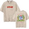 Debi Tirar Mas Fotos Album  Print T Shirt Bad Bunny Vintage Washed Oversized Tshirts Men Women Casual Clothing Tshirt Tops