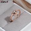 Kinel Rose Gold Color Cute Fox Rings For Women Party Fine Jewelry Gift