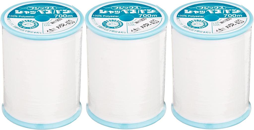 Fujix Schappespun Набор швейных ниток натурального цвета №. 60, 700м, 3, Цв.403 F55-3S