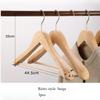 3pcs Non Slip Wide Shoulder Hanger Wooden Heavy Duty Strong Coat Hangers,Smooth Finish 360° Swivel Hook Solid Wood Hangers Shirt Suit Closet Organizer