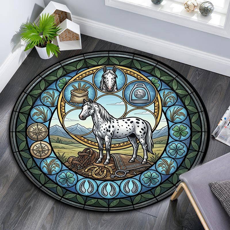 Aquatic Life Cycle Round Area Rug Under Office Chairs Bedroom Living Room Home Decor