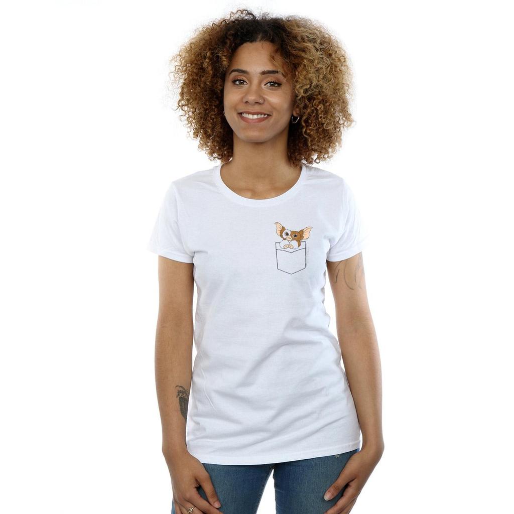 Gremlins Womens/Ladies Gizmo Faux Pocket Cotton T-Shirt