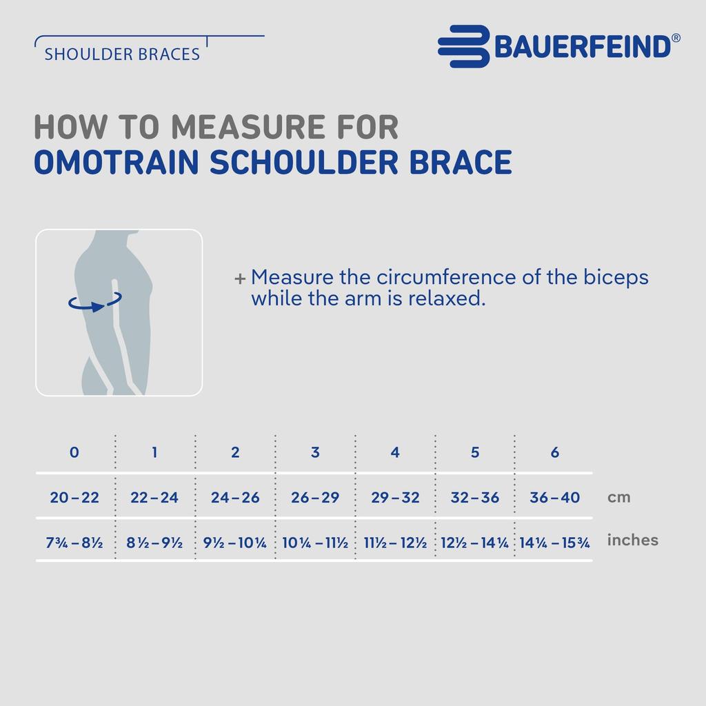 Bauerfeind OmoTrain Shoulder Made In General Medical Unique Strap System for Enhanced Mobility and Reduced Stress Support, Germany, Device, (Titanium,