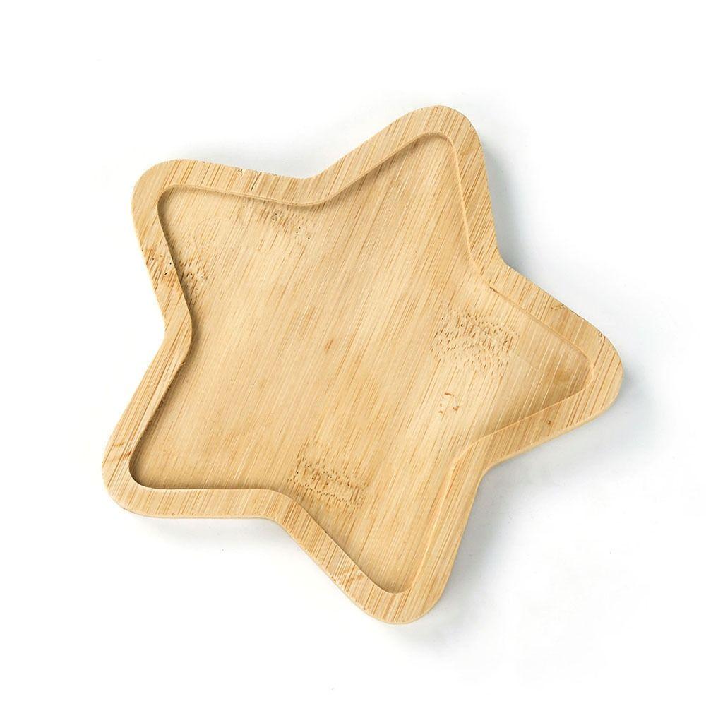 Пятиконечная звезда Подставка для цветочного горшка Бамбуковая деревянная подставка для кашпо Основа Подарок Суккуленты Бонсай Держатель