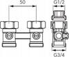 Straight Thermostatic Valve Set for Bottom-Connected Radiators with GT20 Head