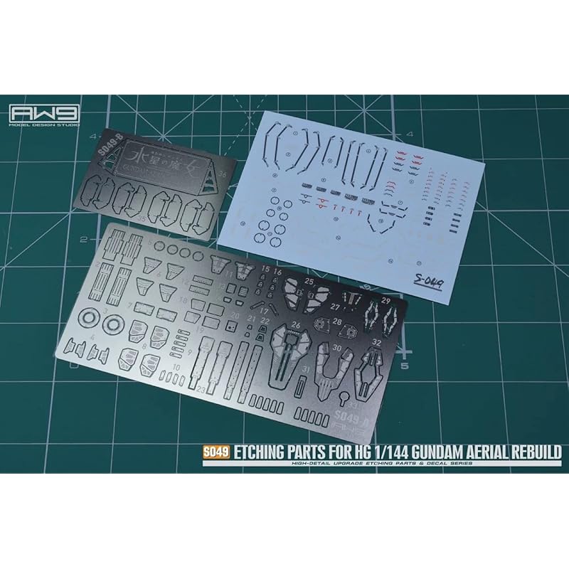 HG 1/144 Гандам Антенна (отремонтированный тип) для модификации Детали вверх Высококачественные металлические детали Поставляется с наклейкой для переноса воды [продукт]