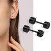 Серьги-гвоздики гипоаллергенные для мужчин и женщин подарок панк хип-хоп рок серьги черные модные украшения