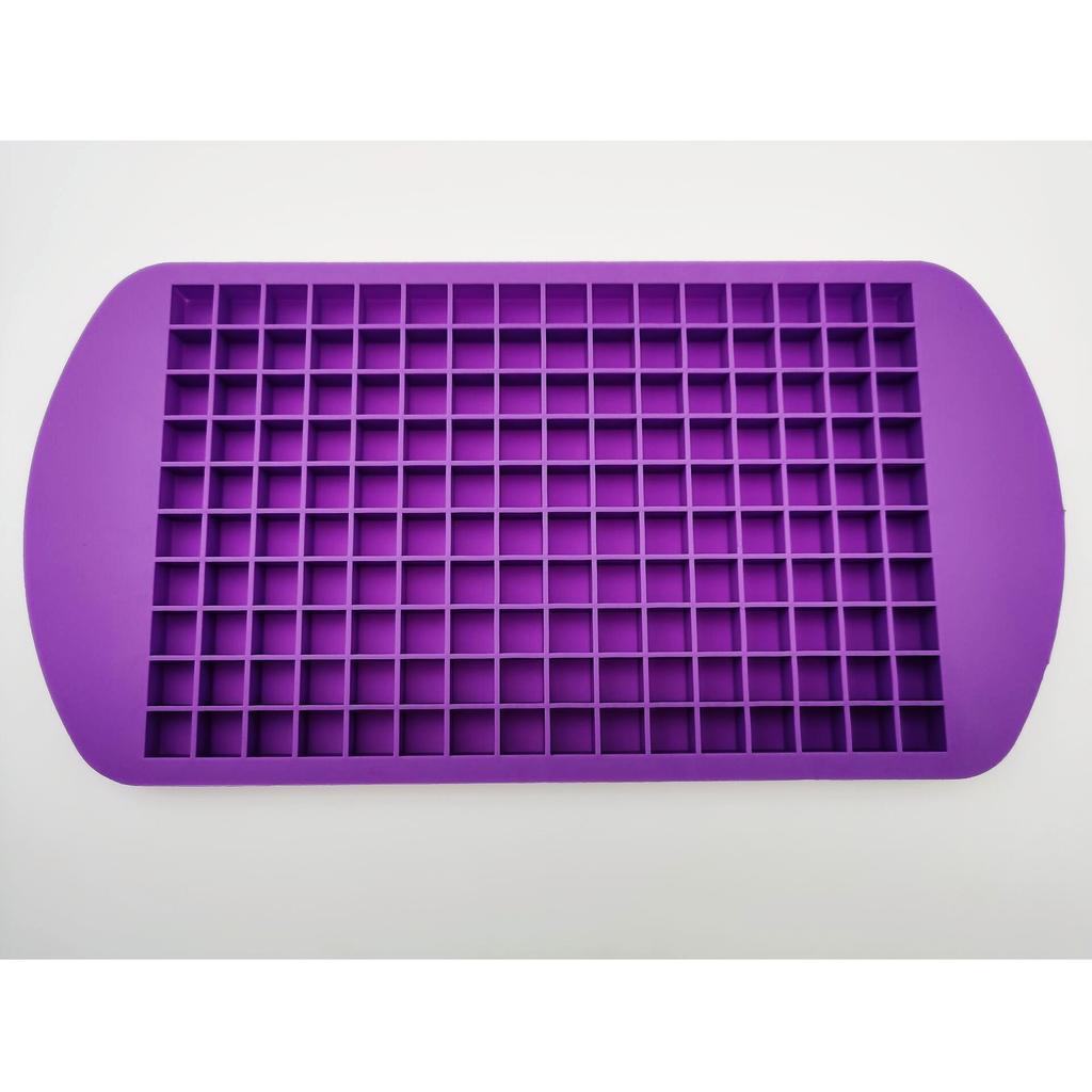 160 Grid Mini Silicone Ice Tray Ice Cubes Foldable Ice Mold Breaker Grid Tray Small Square Mold Maker Silicone Mold