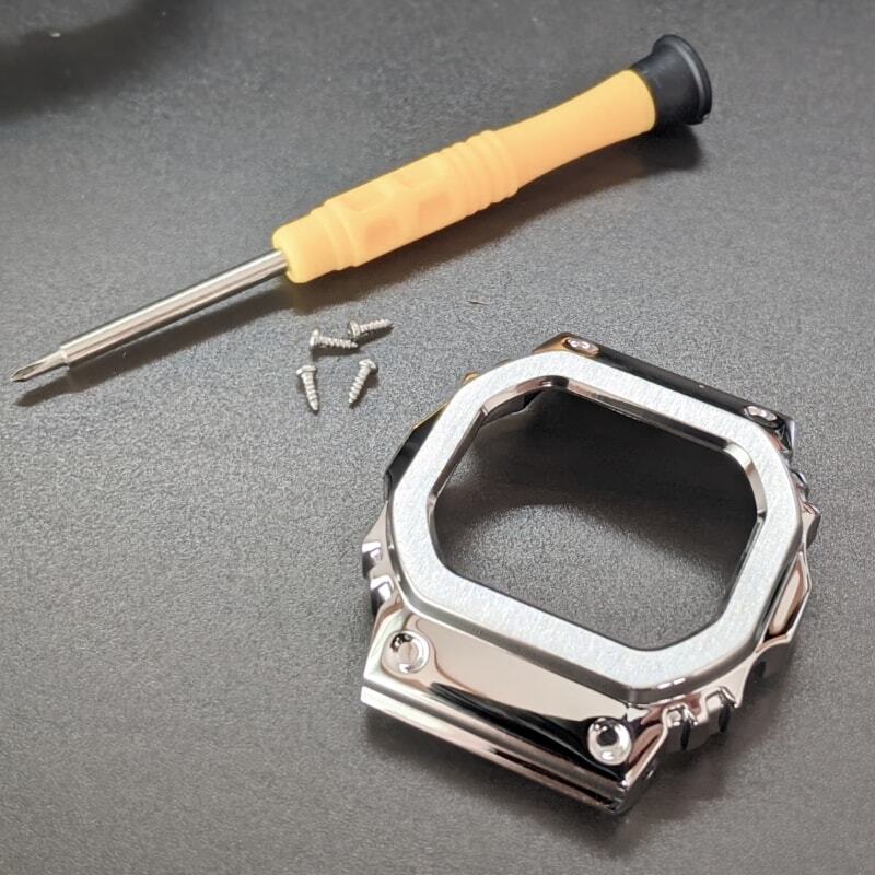 CASIO Metal Bezel for 5600 Series G-SHOCK Customization, 'Silver', DW-5600E GW-B5600, etc.