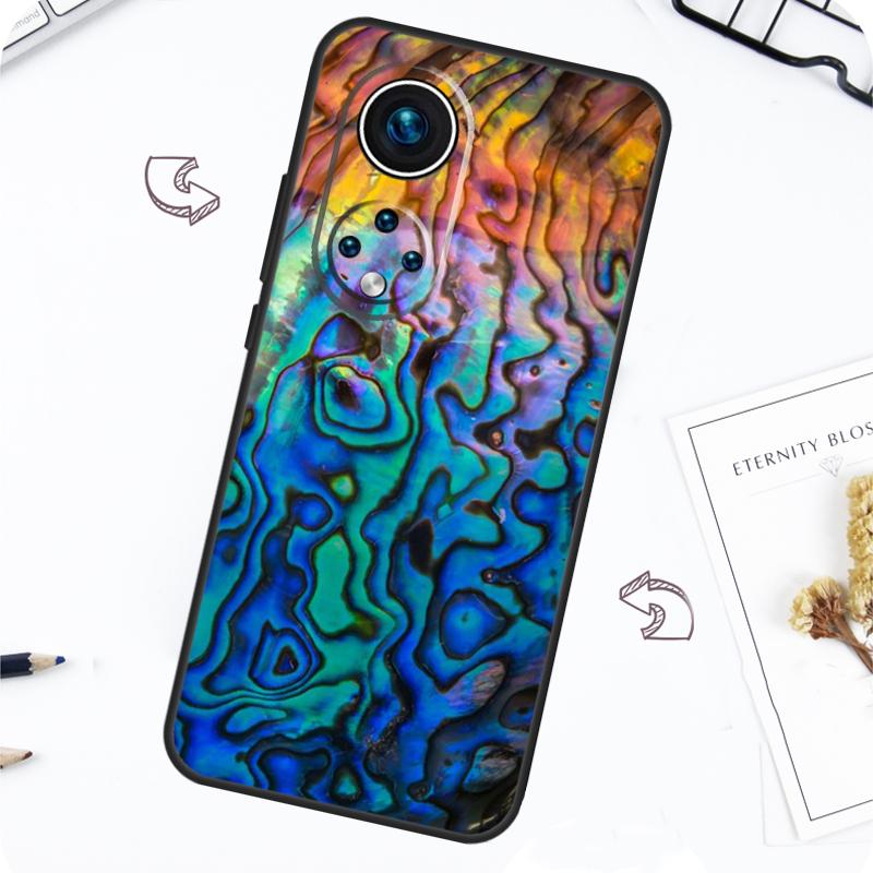 Чехол с текстурой раковины моллюска Абалон для Honor Magic 7 Lite 5 6 Pro Honor 200 50 70 90 Lite X8b X9a X8a X8 X9 X9c X9b Чехол