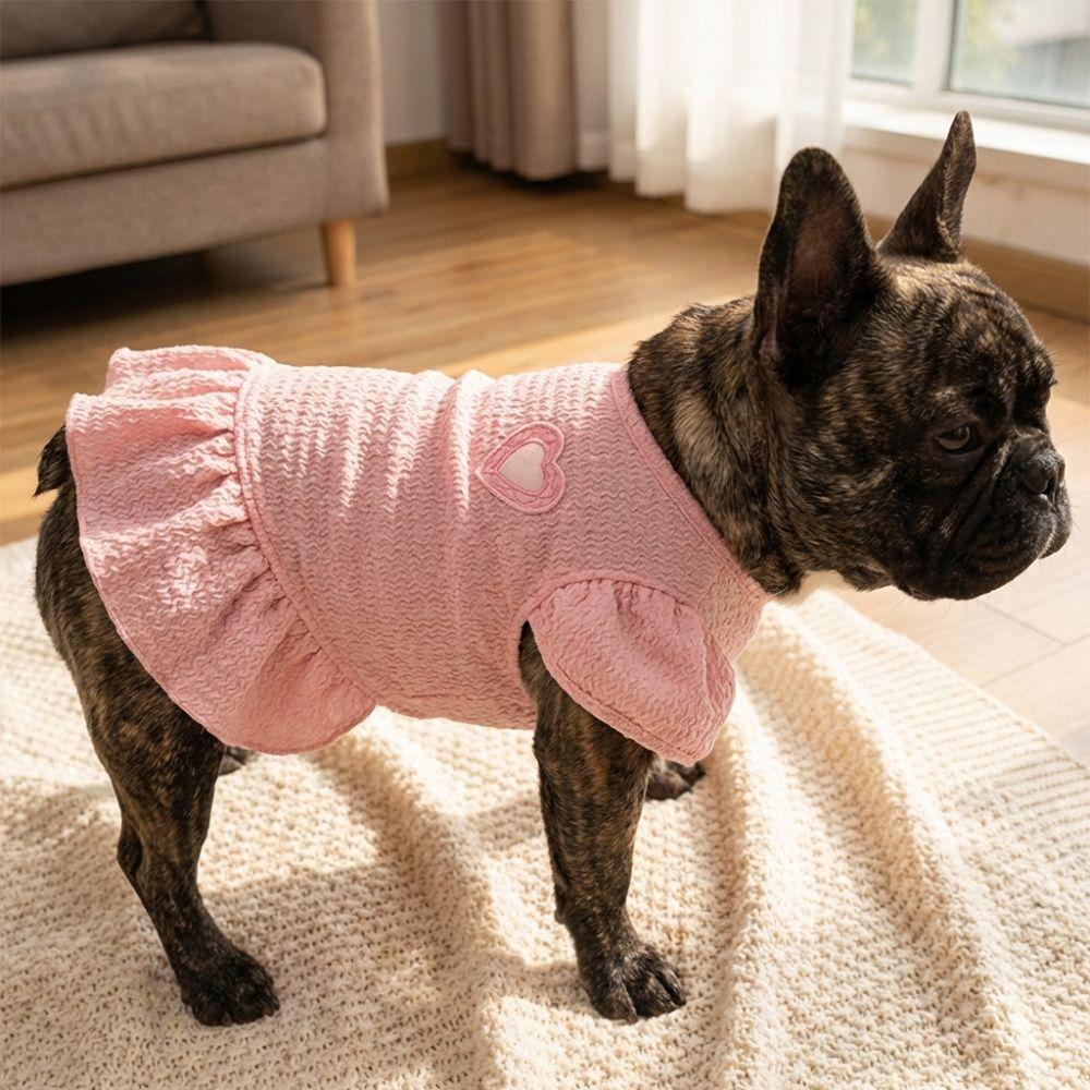 Breathable Mesh Pet Cake Skirt Ruffle Princess Apparel Cute Dog Costume  Daily Wear