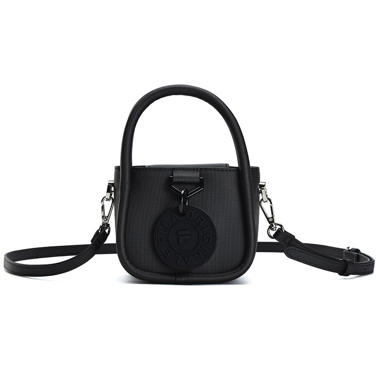 FILA Fashion Casual Commuter Polyurethane Crossbody Tote Bag Small Women bags Black F13W319165F-BK