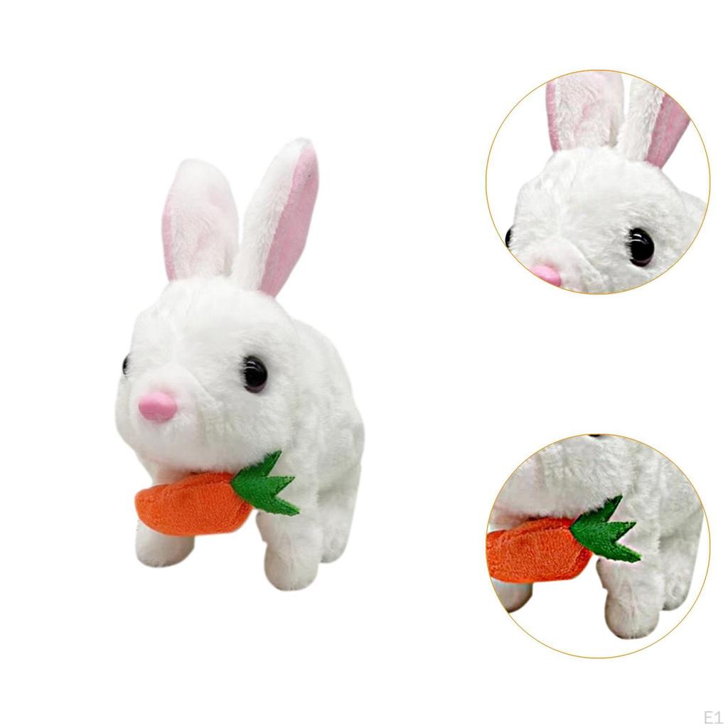 Электрический кролик плюшевая игрушка интерактивный кролик креативные праздничные подарки реалистичная мягкая игрушка