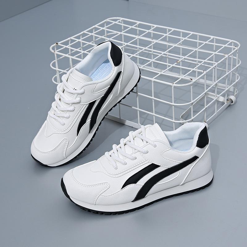 2025 Spring Little White Shoes New Korean Version Ins Female Students Platform Heightening Sports Board Shoes Casual Street Shot LF906