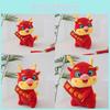Adorable Plush Dragon Toy For 2024 Chinese New Year Celebration Gift Red 23cm