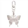1 шт. блестящий брелок в виде бабочки со стразами, милый сплав животных, брелок для ключей, сумка, рюкзак, подвеска для автомобильного ключа, чехол для наушников, аксессуары