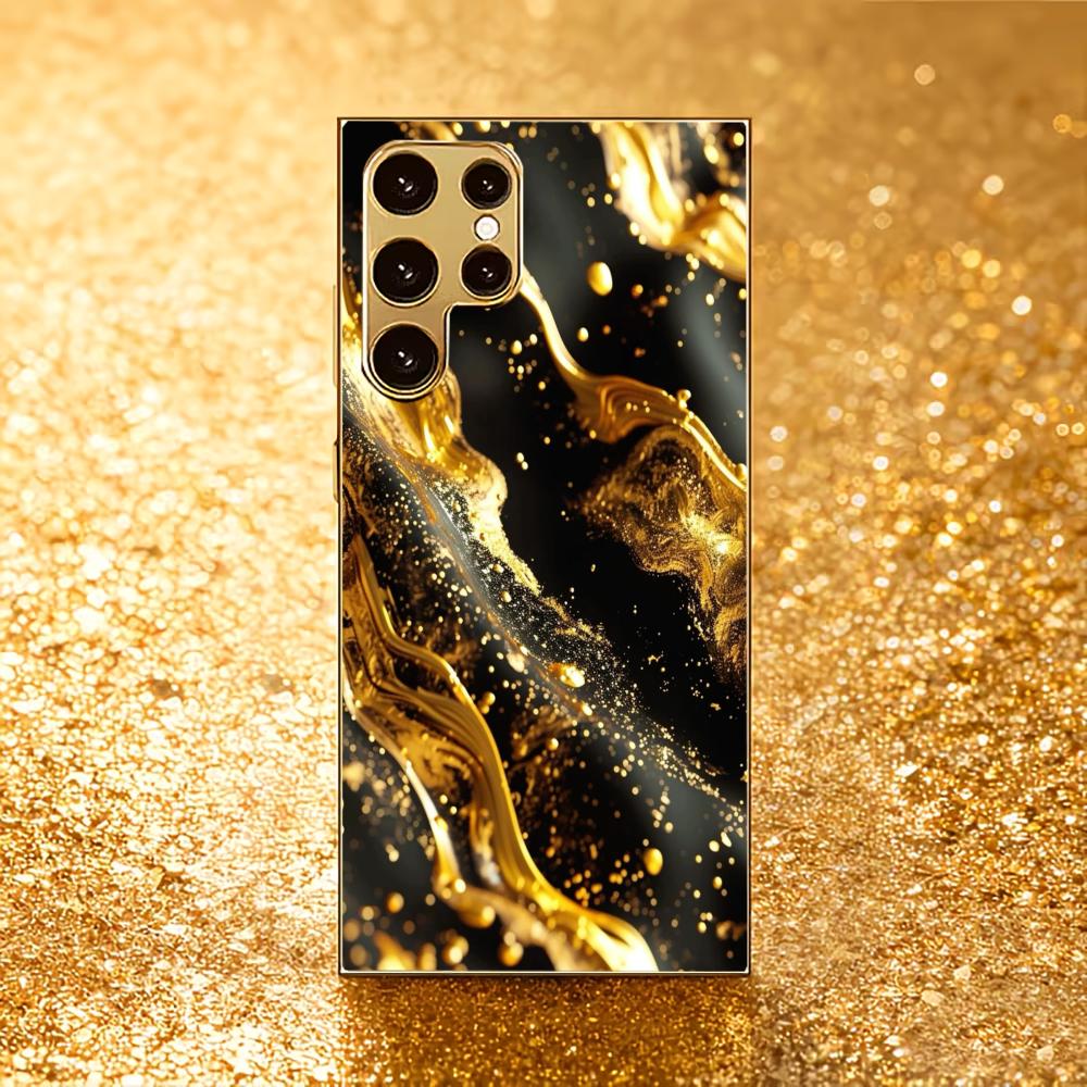 Защитная крышка Atmosphere High-end Электролитическое Стекло Чехол для Телефона для Samsung Galaxy S26 S25 S24 S23 S22 S21 FE,Ultra,Plus