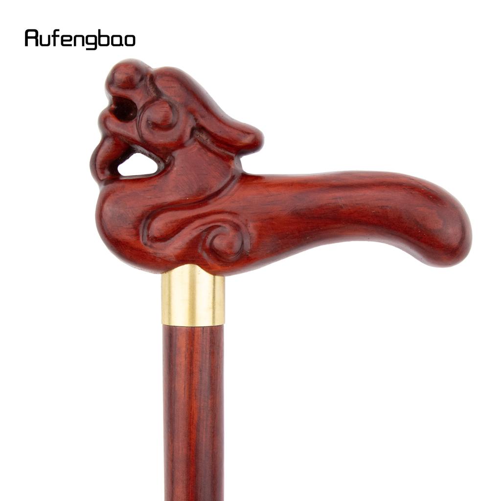 Красный дракон деревянная одношарнирная модная трость декоративная косплейная трость Хэллоуин булава костыль жезл 94 см