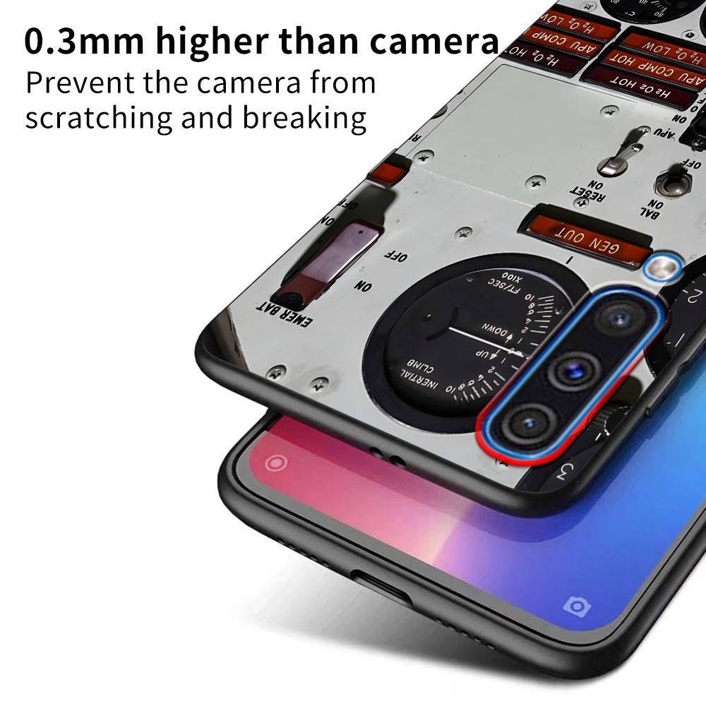 Aeroplane Pilot Cockpit Case for Samsung Galaxy A10s A50 A50s A02s A03s A20 A30 A20e A70 A70s A20s A30s A10 A40 TPU Black Cover